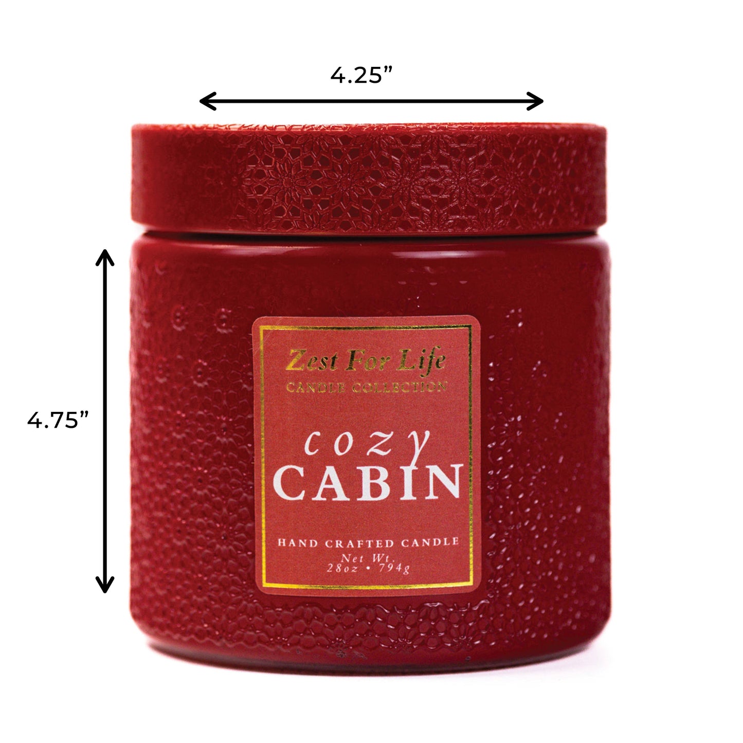 A Cheerful Giver Zest For Life 28 oz Candle - Cozy Cabin