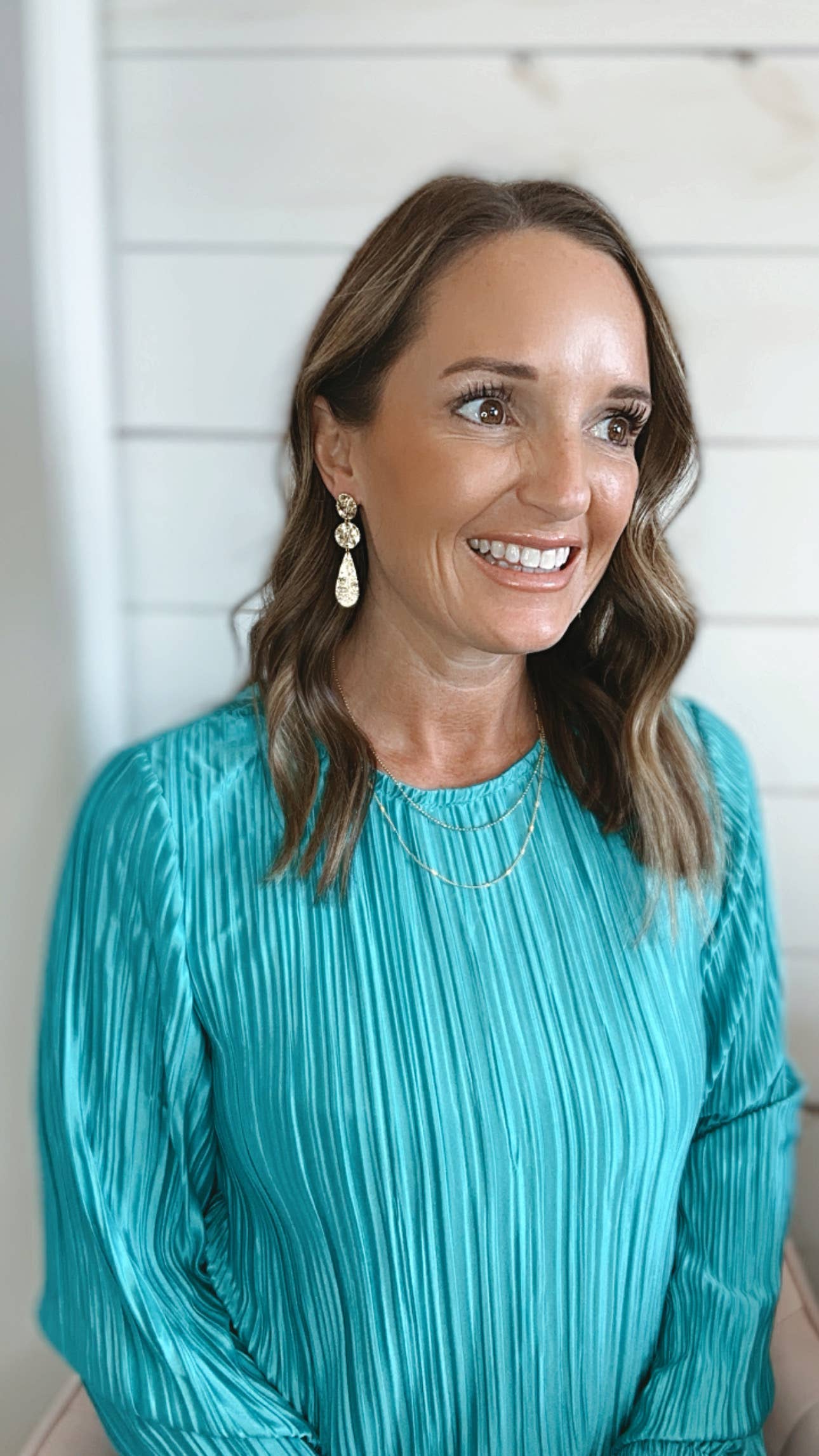 The Celeste 18k gold plated stud earrings