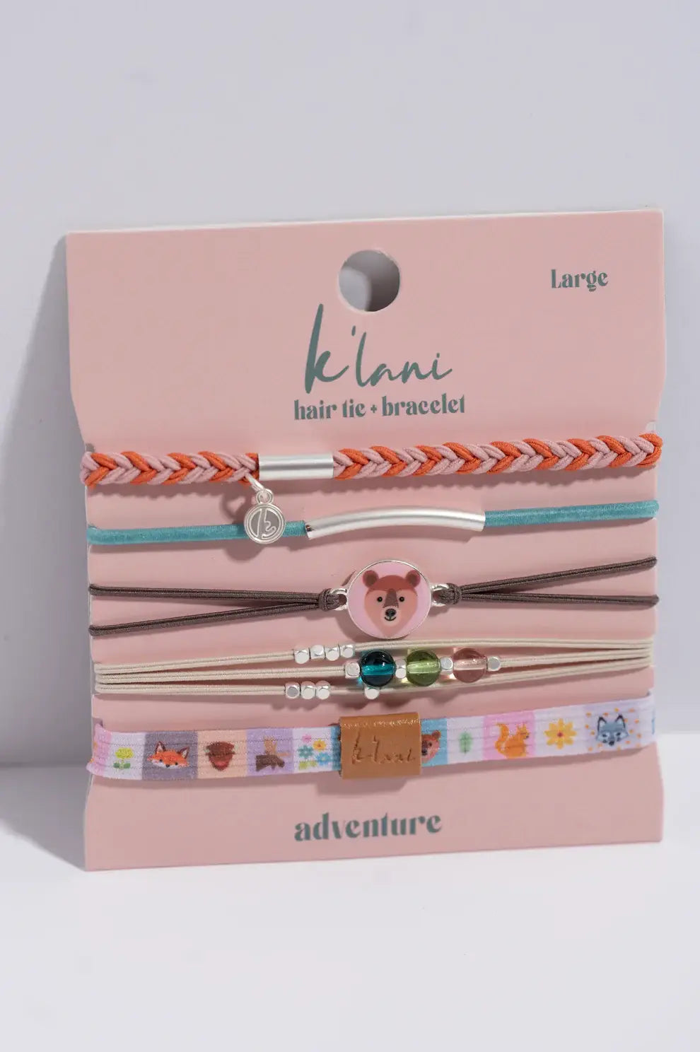 K'Lani Adventure Hair Tie & Bracelet Set