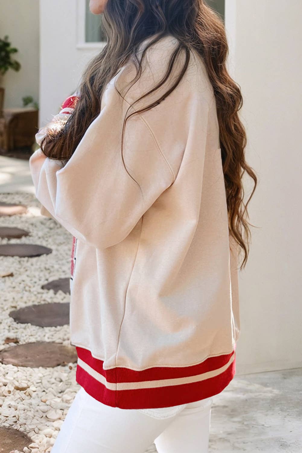 Game Day Varsity Striped Sweatshirt