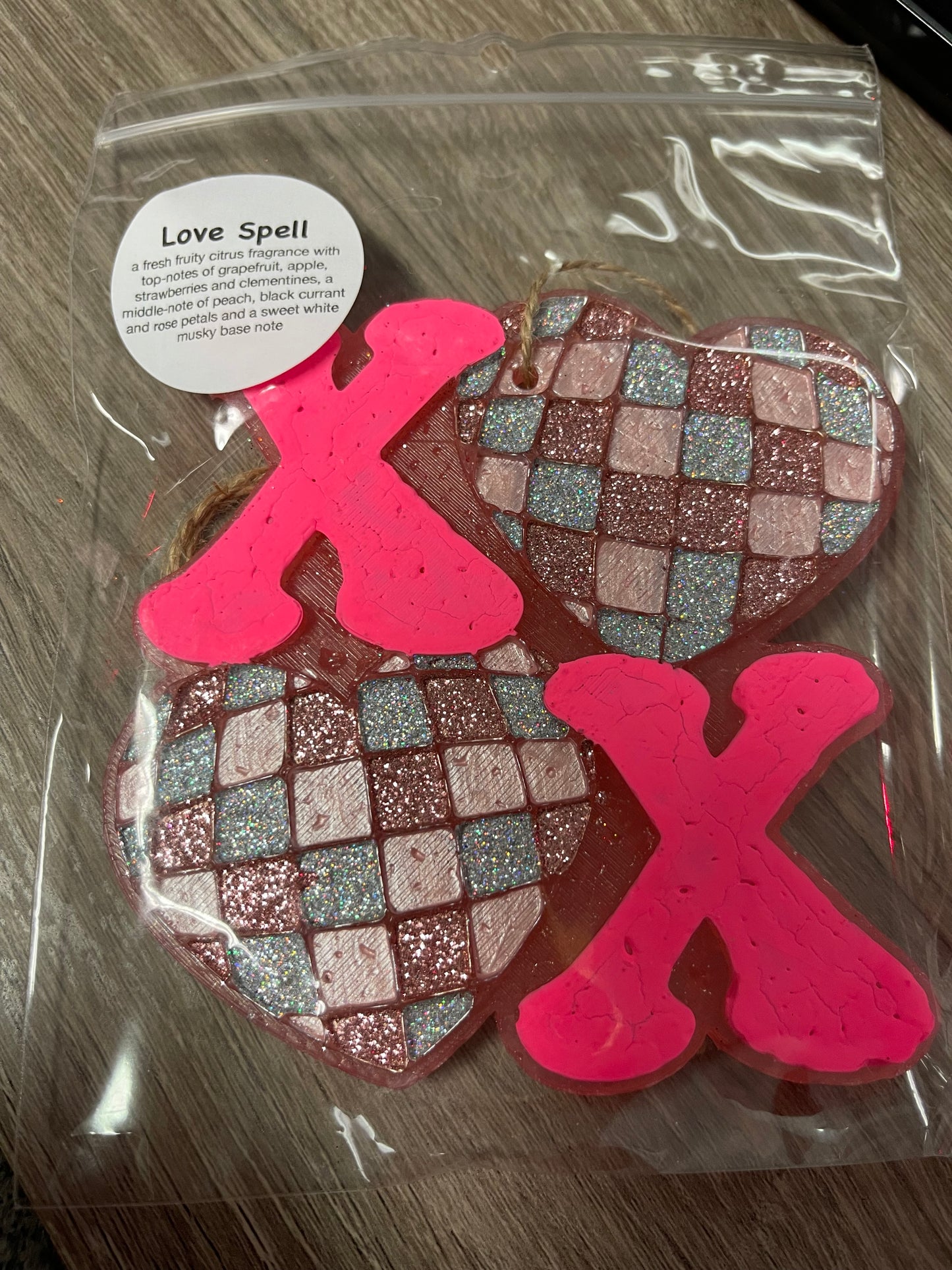 Valentines “Xoxo” Disco Car Freshie