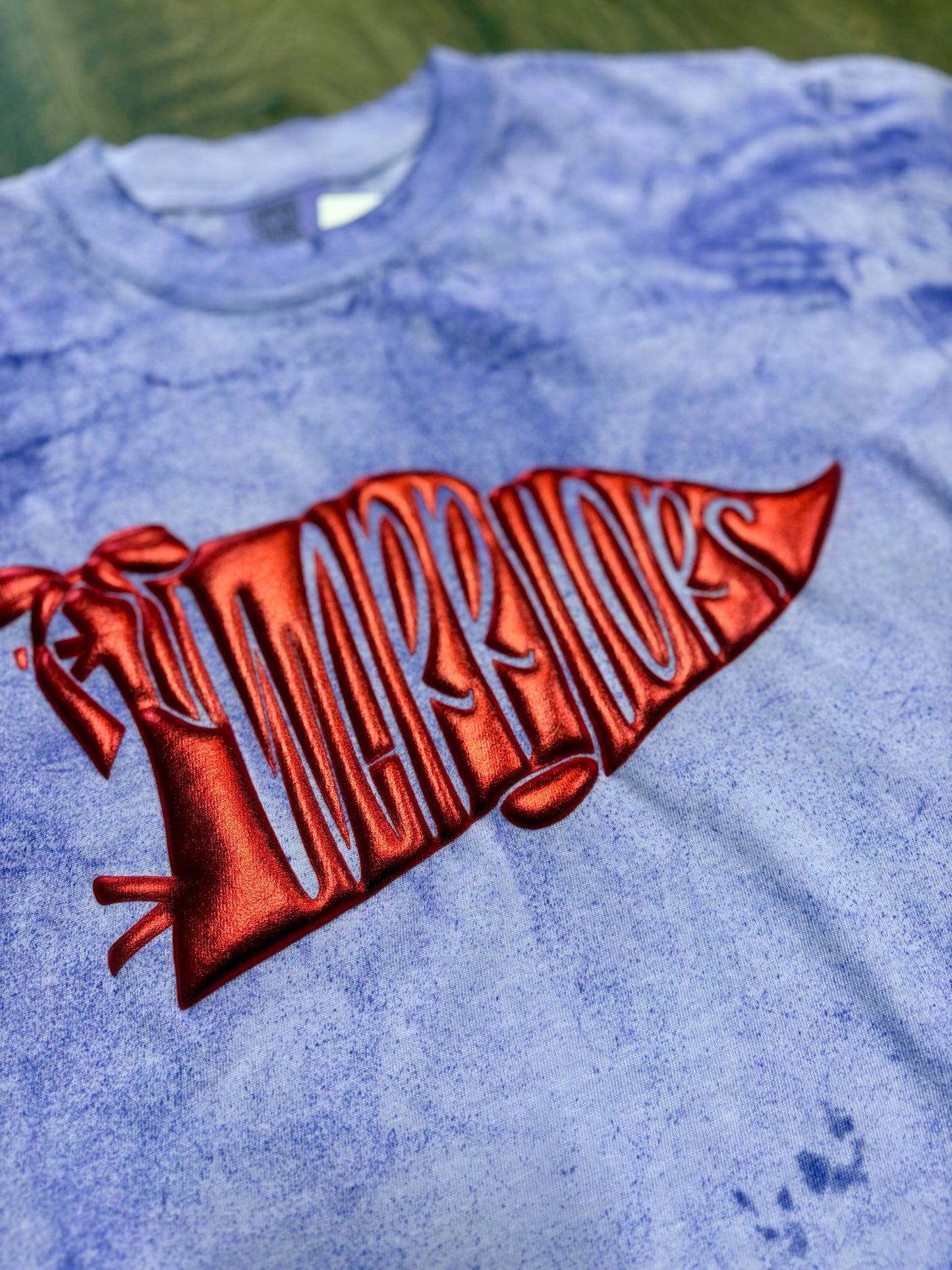 Warriors Banner Puff Graphic Tee