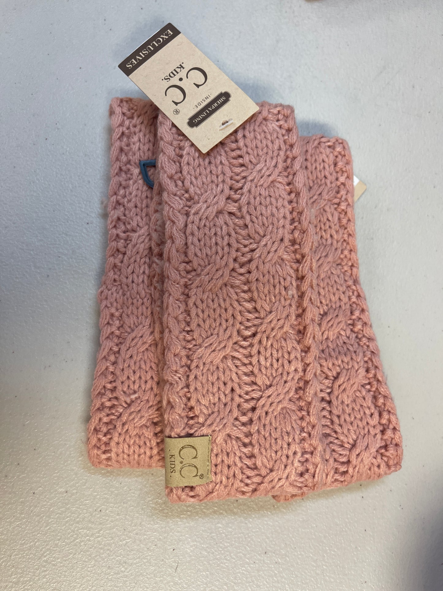 Solid Cable Knit KIDS CC Head Wrap