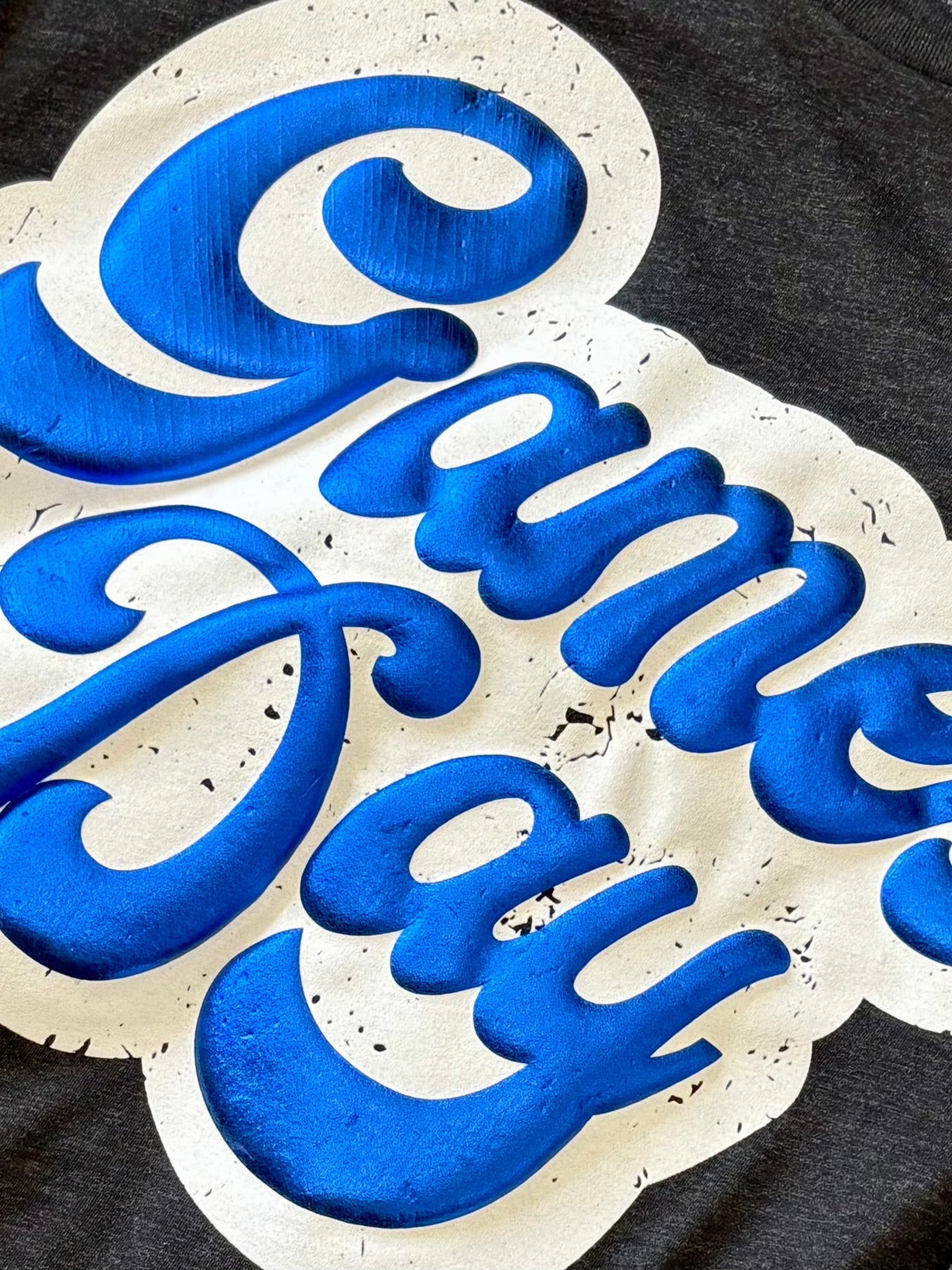 Big Game Day Retro in Metallic Puff Tee