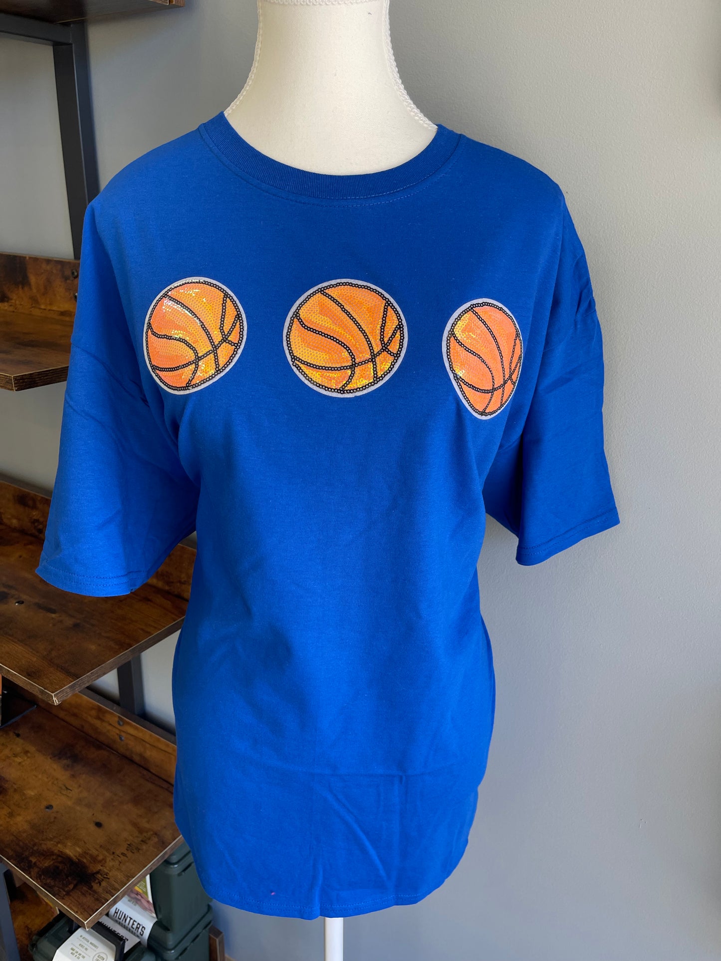 Sparkle Basketball Adult T-Shirt