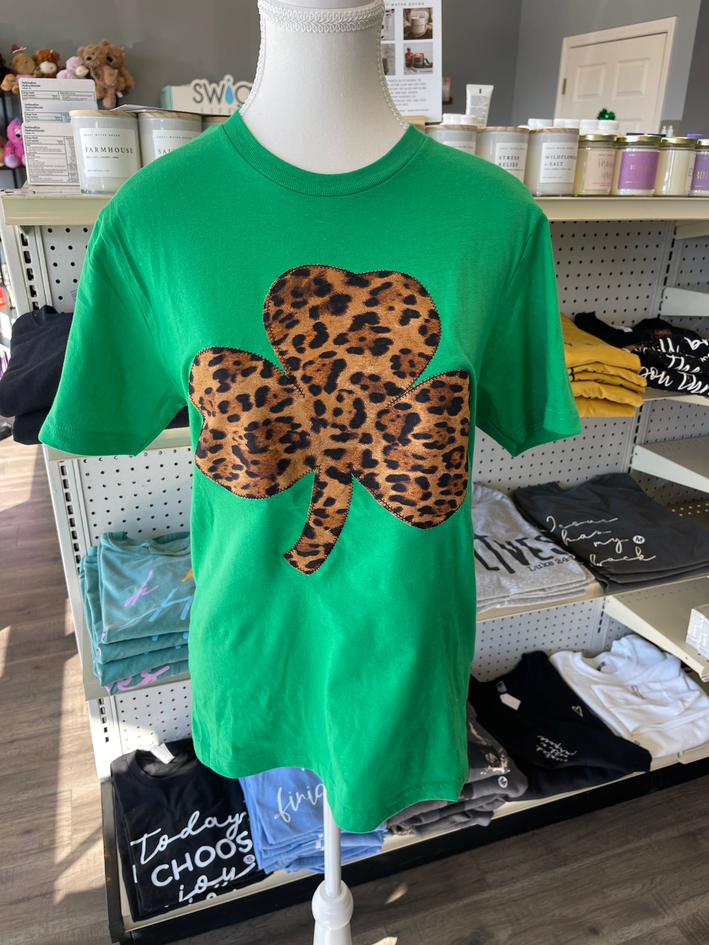 Leopard Shamrock shirt