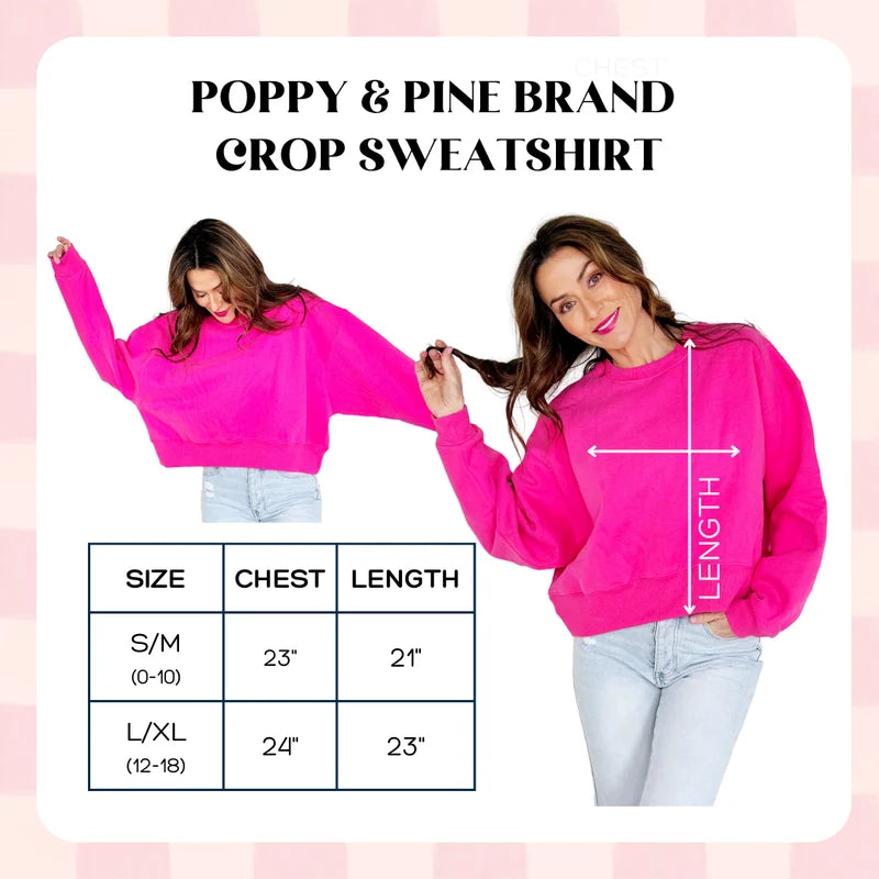 Woman wearing Poppy & Pine Flying Mallard ivory crop sweatshirt