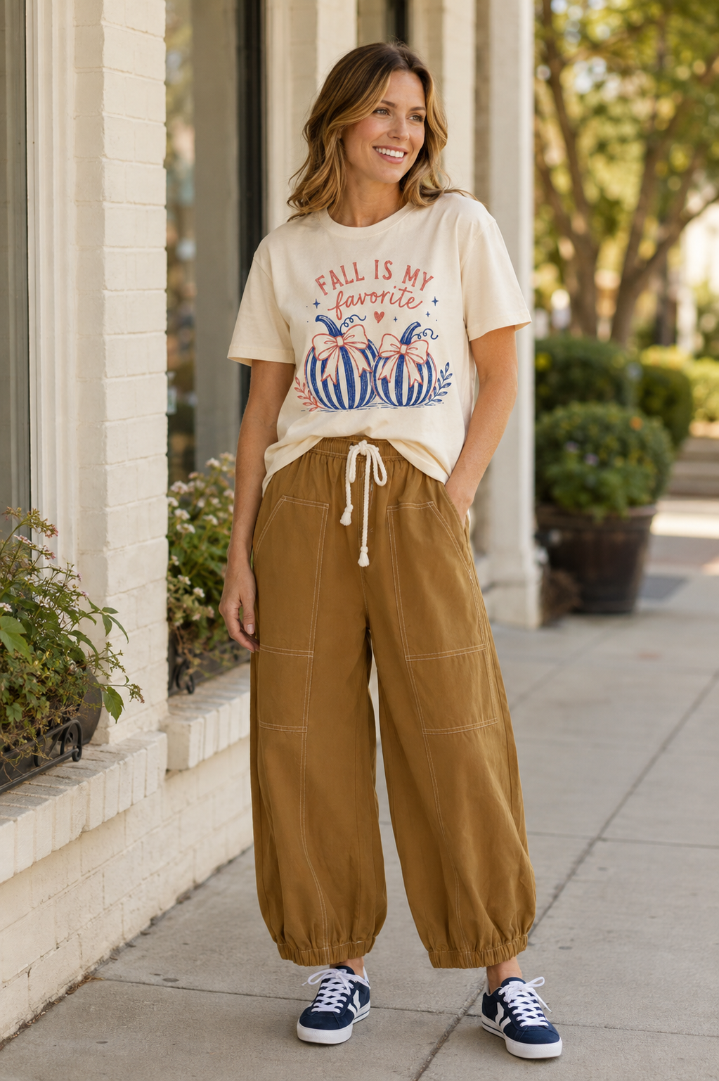 Oddi Balloon Cotton Pants
