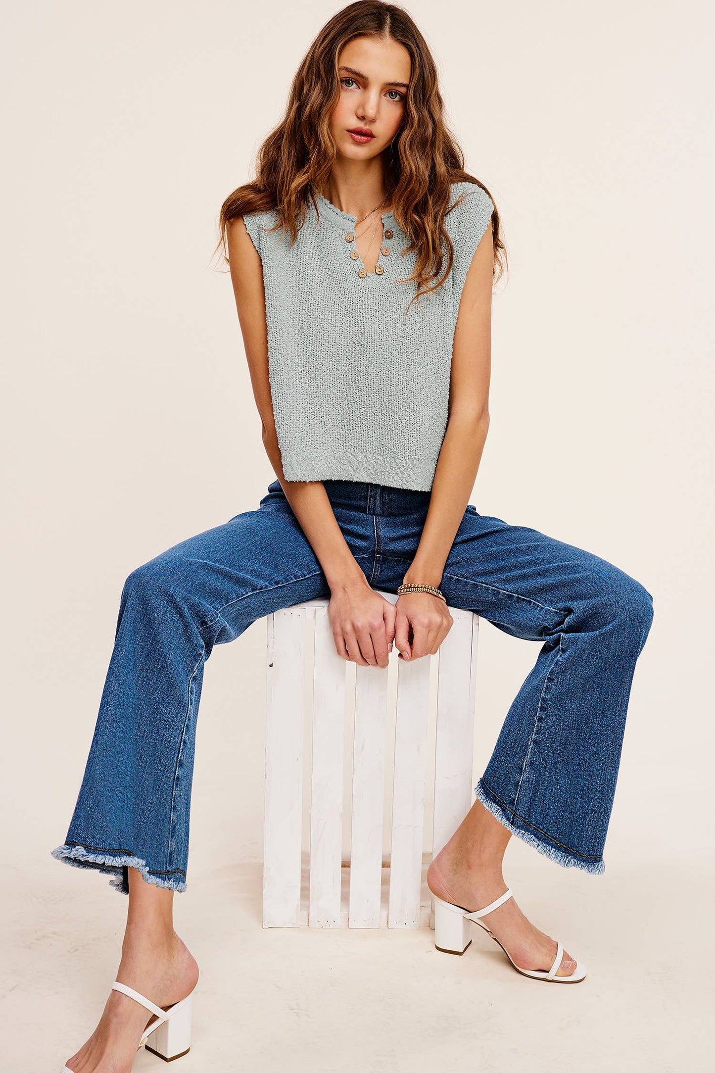 La Miel Stretchy High Waisted Flare Pants