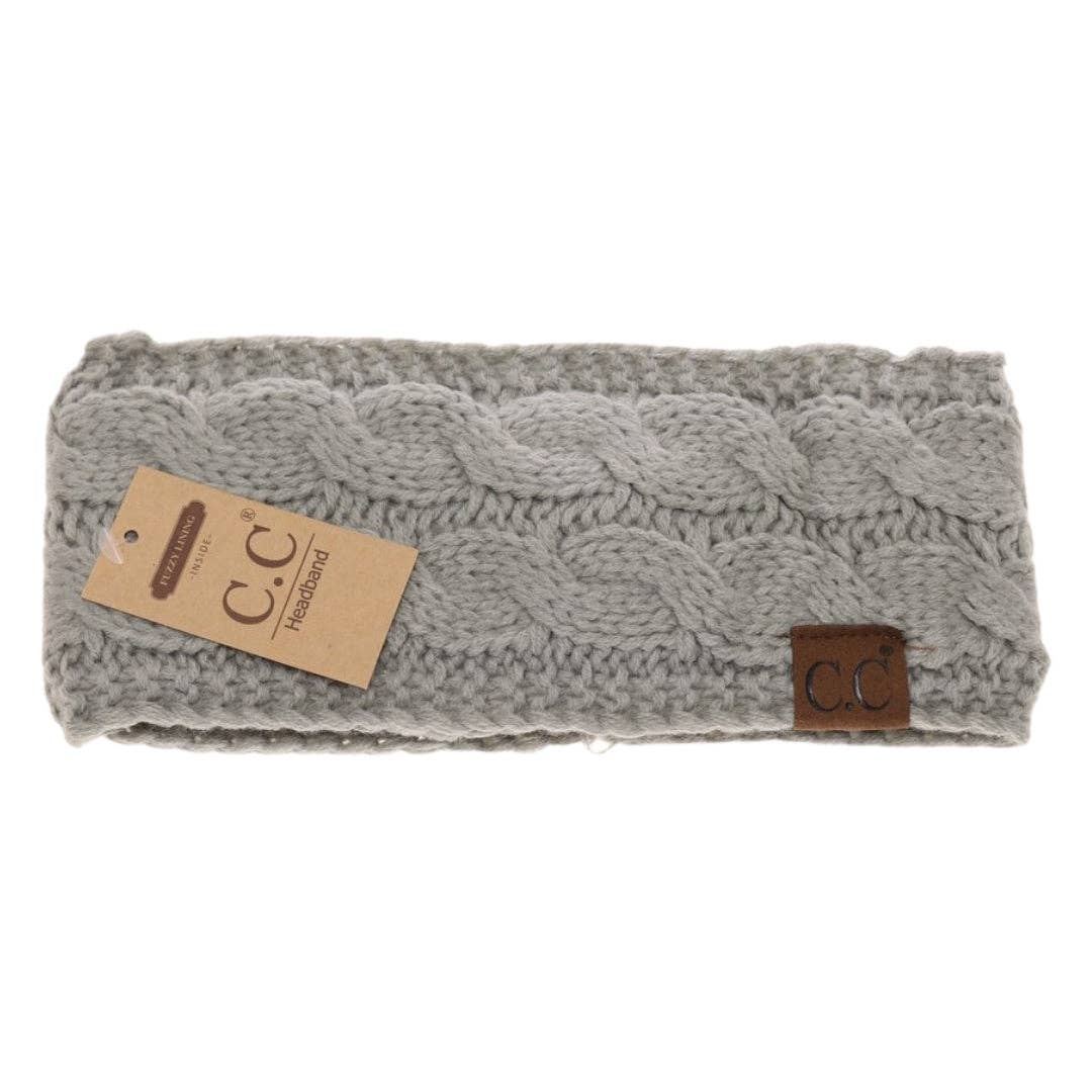 Solid Cable Knit CC Women's Fashion Headband