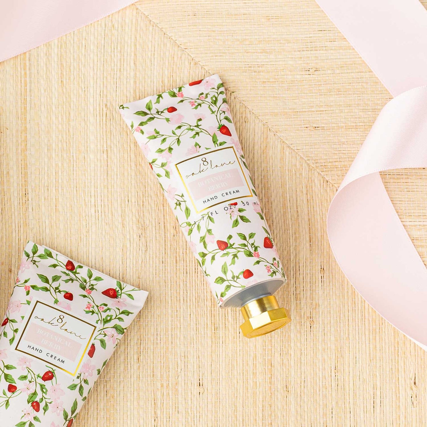 8 Oak Lane Botanical Berry Hand Cream – Berry Scented Shea Butter Lotion 50ml