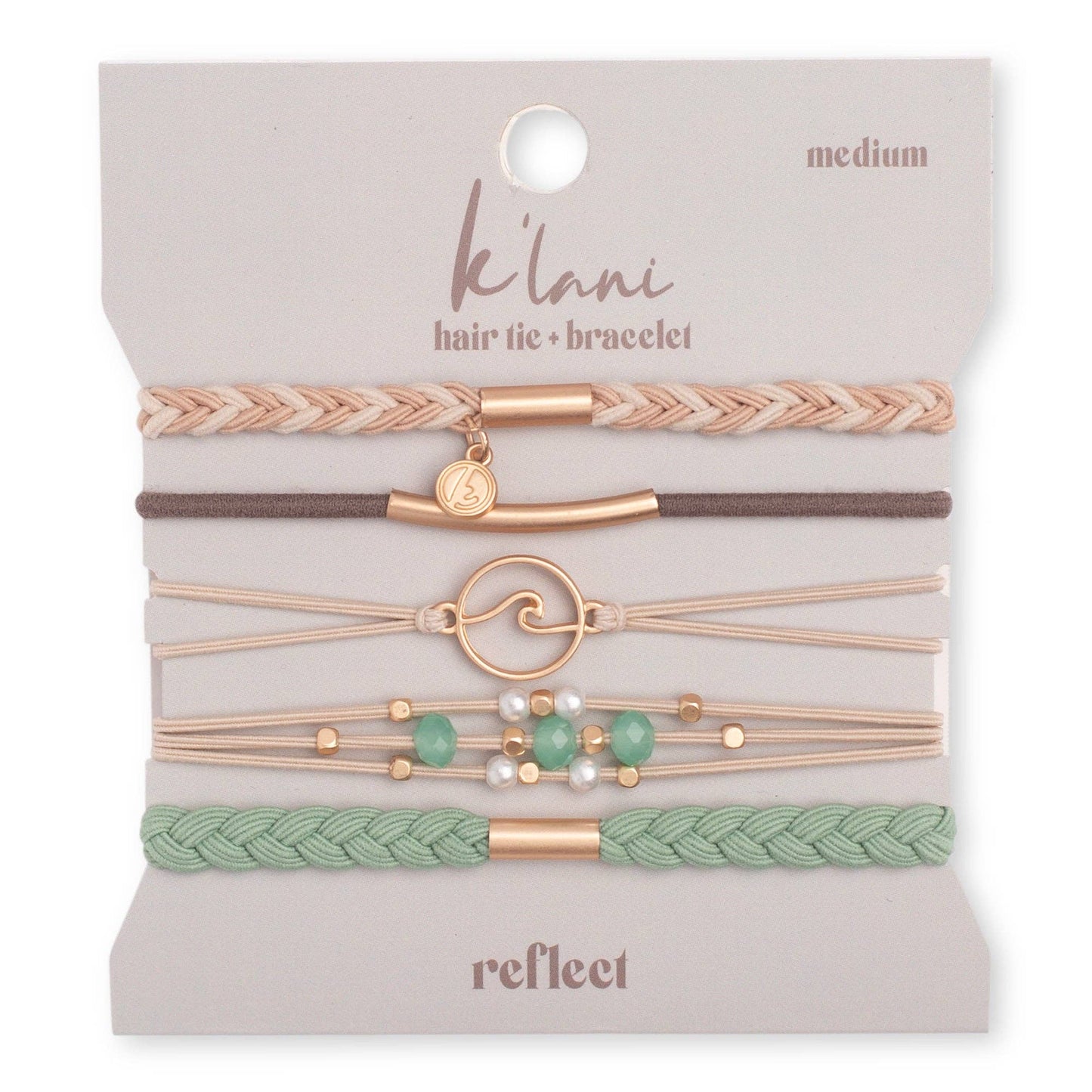 K'Lani Reflect hair tie + bracelet