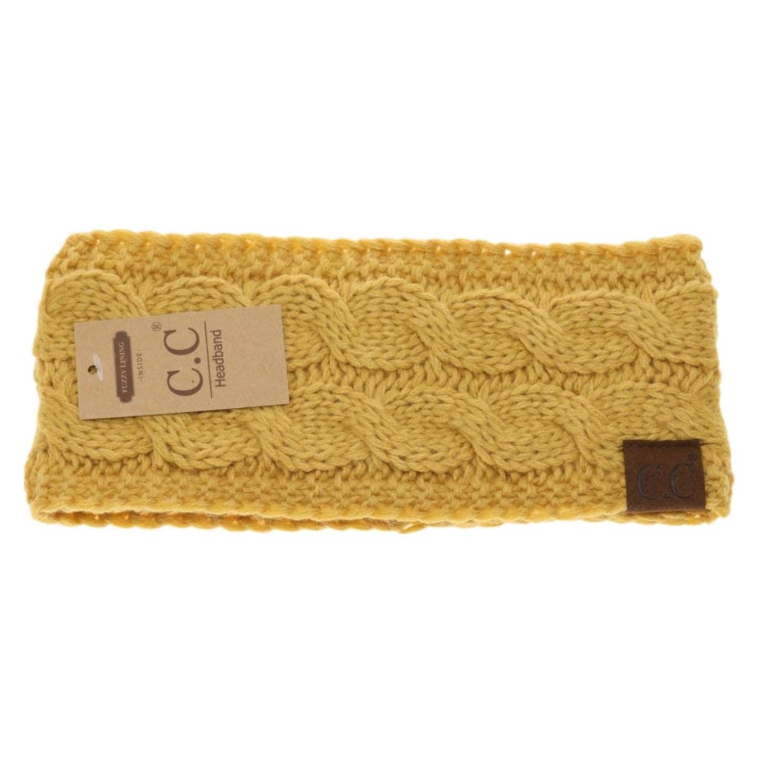 Solid Cable Knit CC Women's Fashion Headband