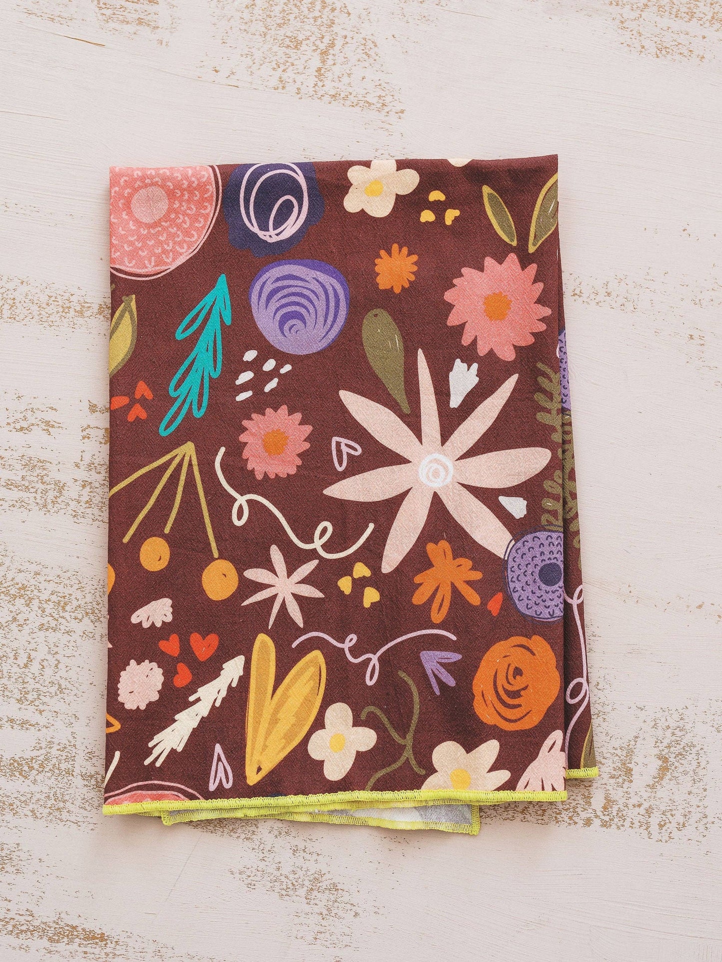 Fall Floral Flour Sack Towel