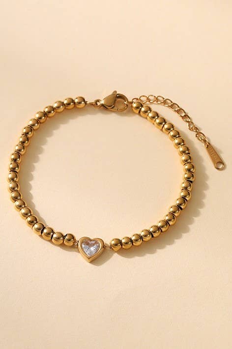 Gold Beaded Bracelet