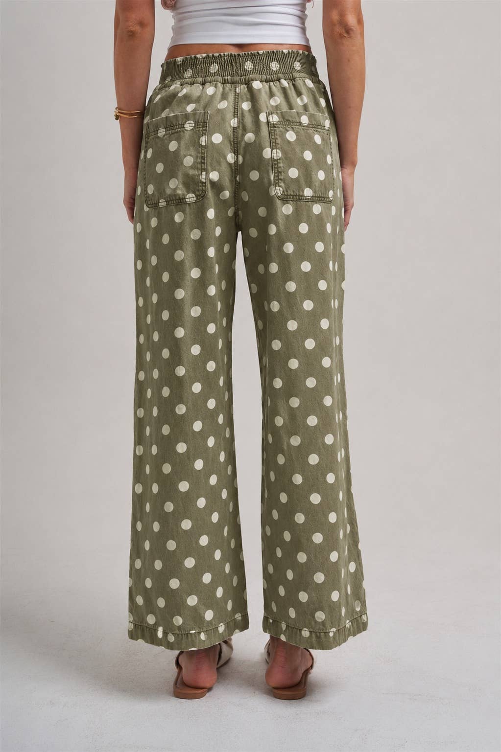 Easy Does It Polka Dot Wide Leg Pants