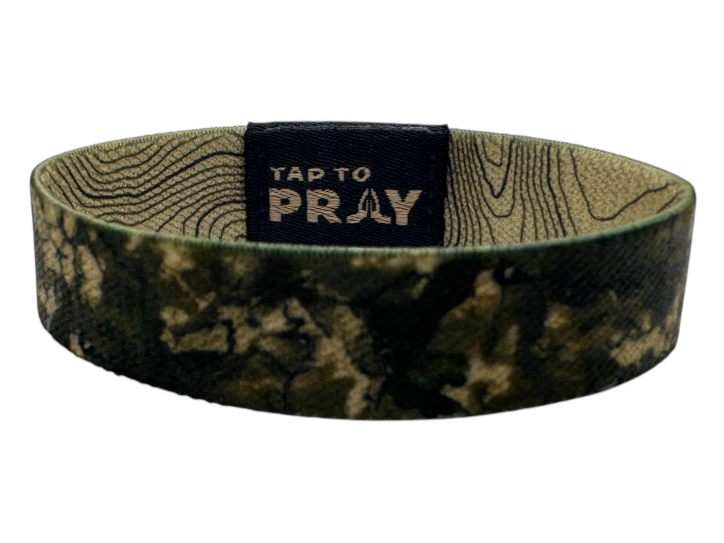 Valor Camo & Isaiah 6:8 Tap to Pray Wristband