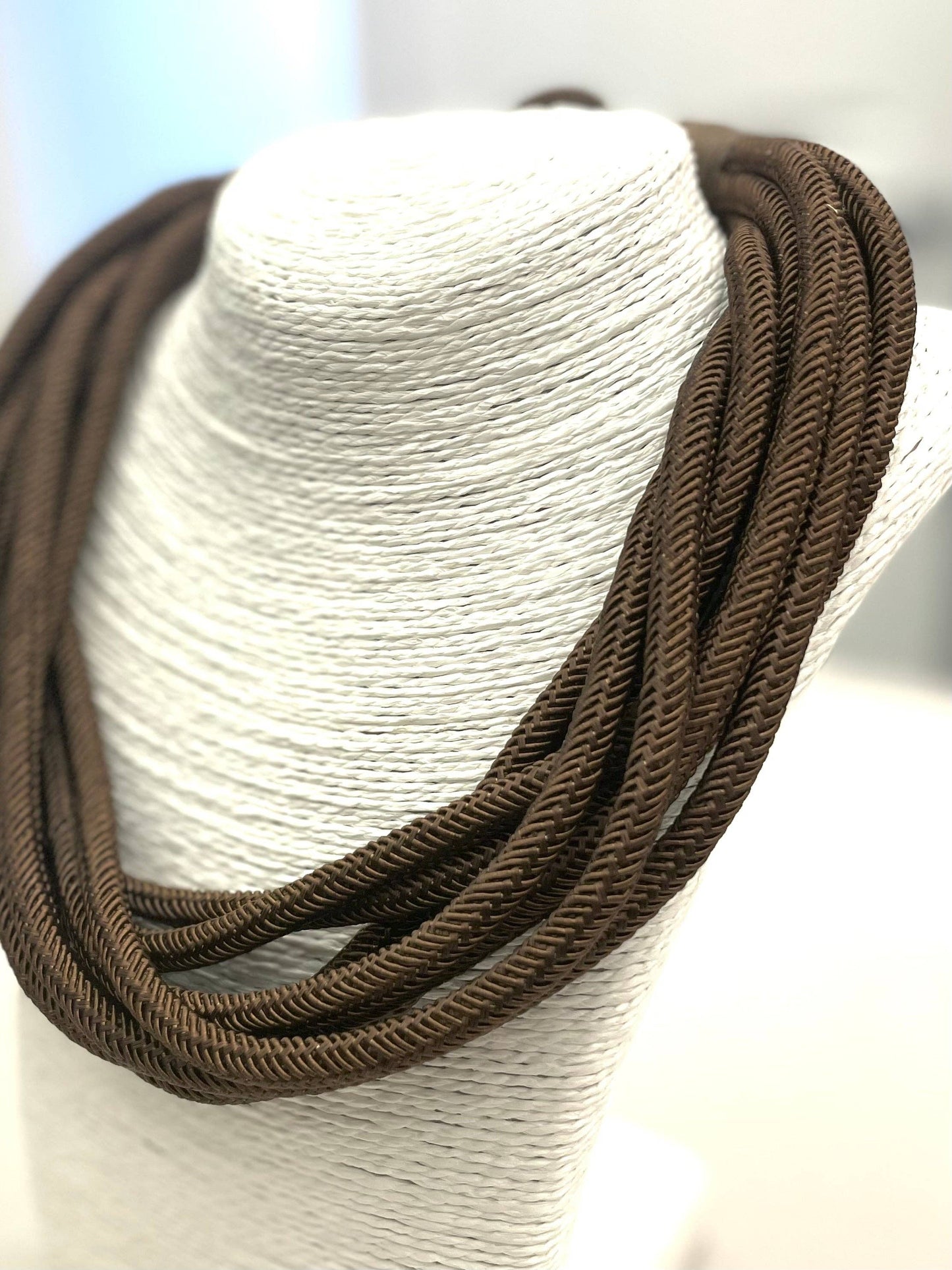 Original Slub 8-strand Necklace in Espresso