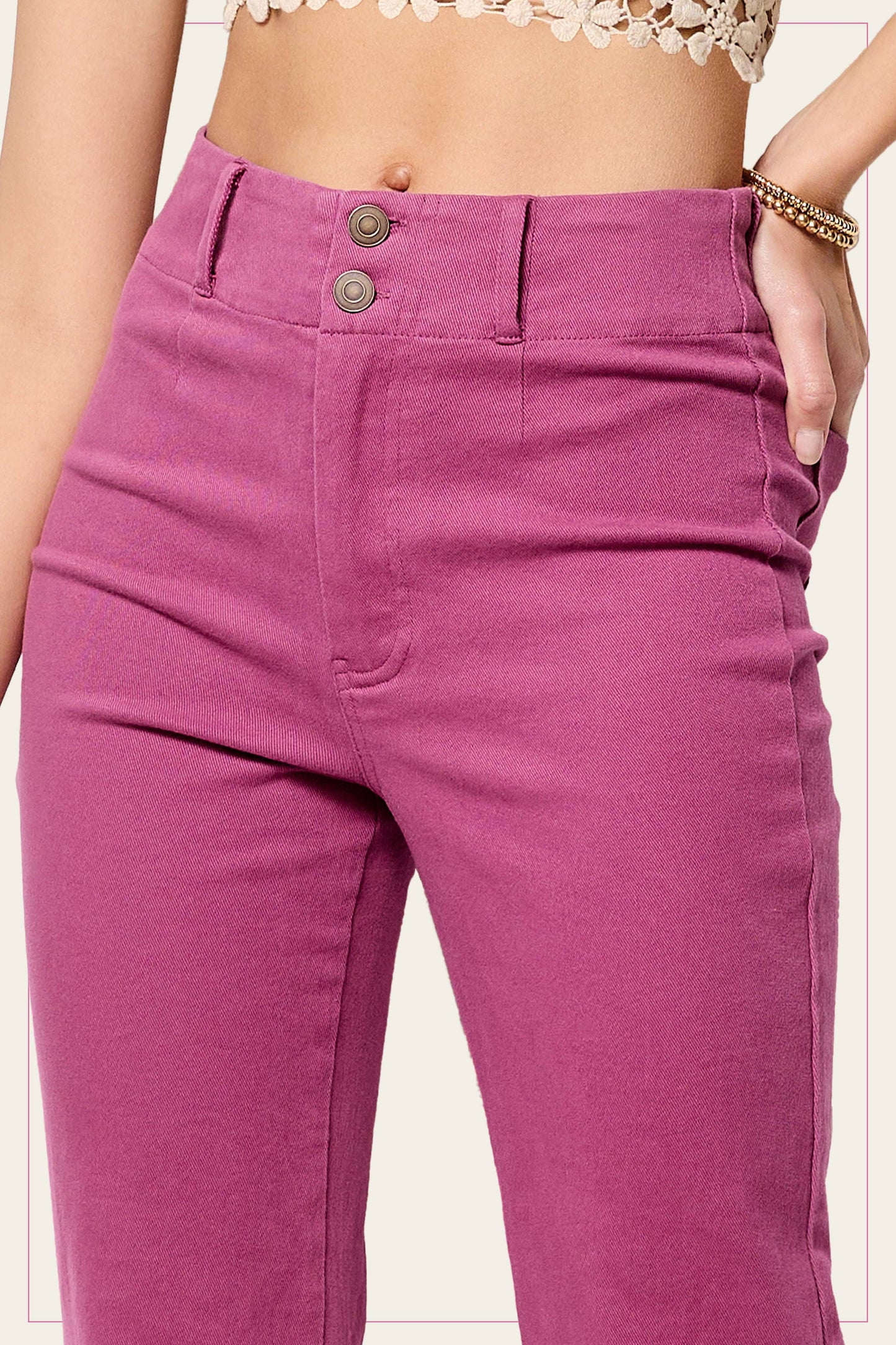 Soft Washed Stretchy High Waisted Wide Flare Pants