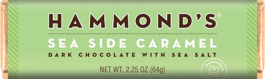 Hammonds Natural Sea Side Caramel Dark Chocolate Candy Bar
