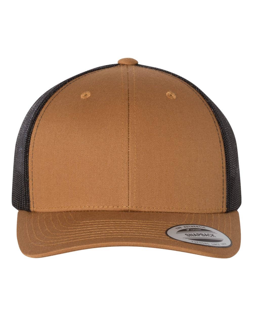 American Flag Rectangle Leather Patch Hat