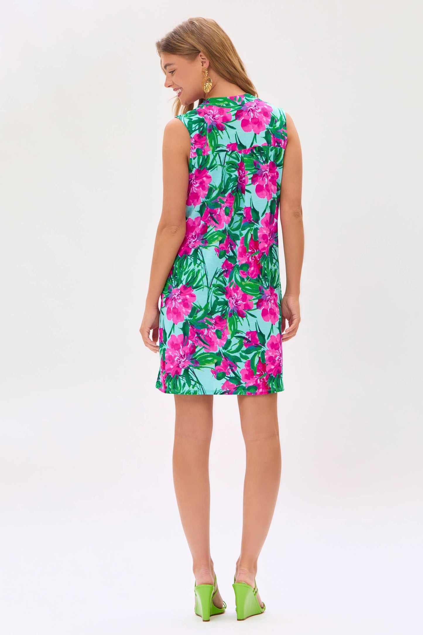 Tropical Lizzy Tank Dress