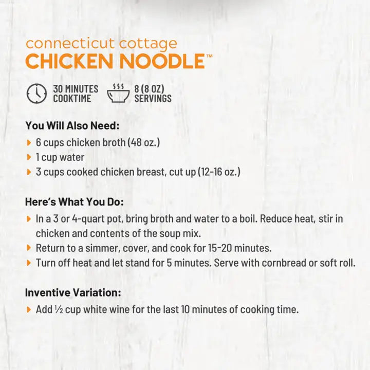 Anderson House Connecticut Cottage Chicken Noodle Soup Mix