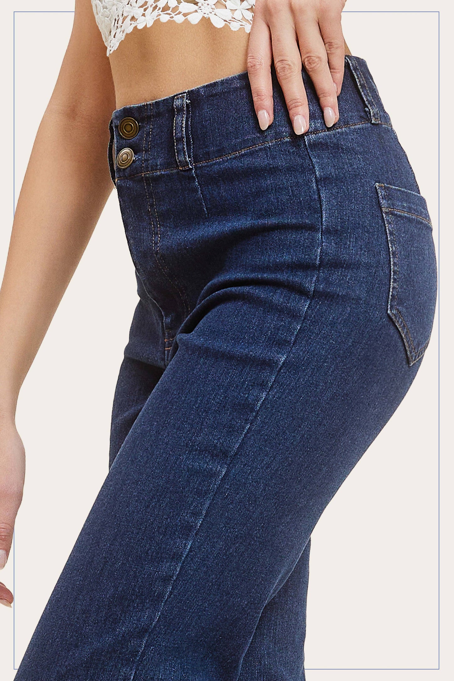 Soft Washed Stretchy High Waisted Wide Flare Pants