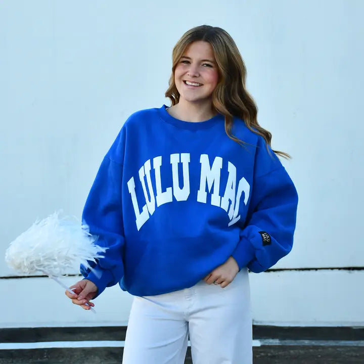 Lulu Mac Royal & White Sweatshirt