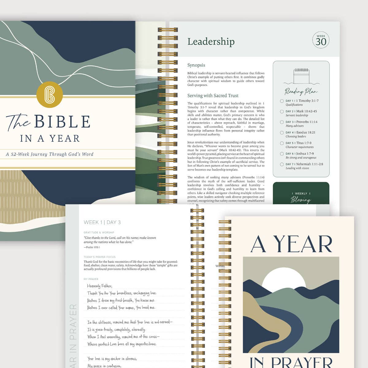Spiral Bible A Year In Prayer: A Journey of Daily Prayer and Reflection