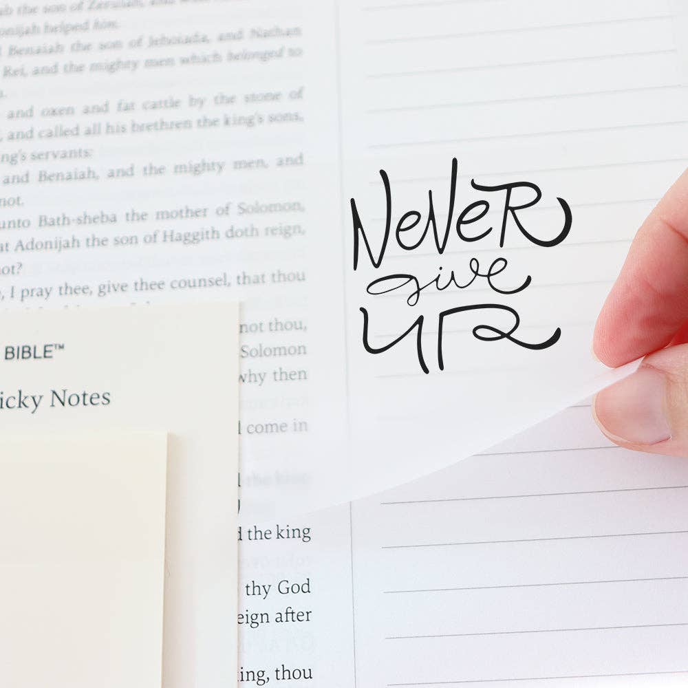 Spiral Bible Transparent Sticky Notes