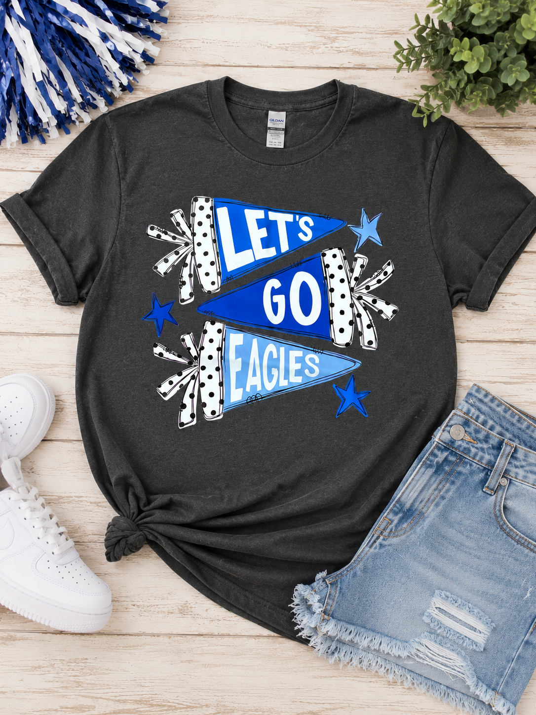 Let's Go Eagles Comfort Colors T-Shirt