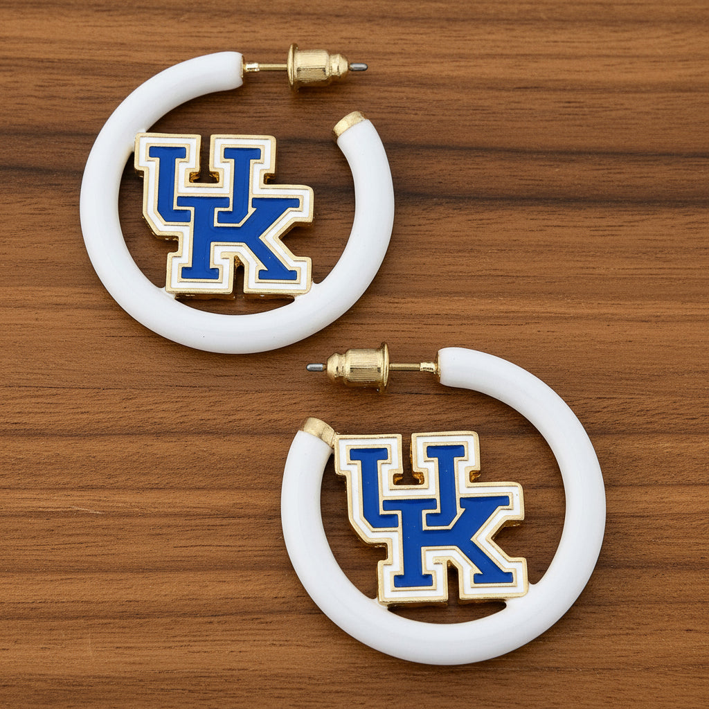 Kentucky Wildcats Hoop Earrings
