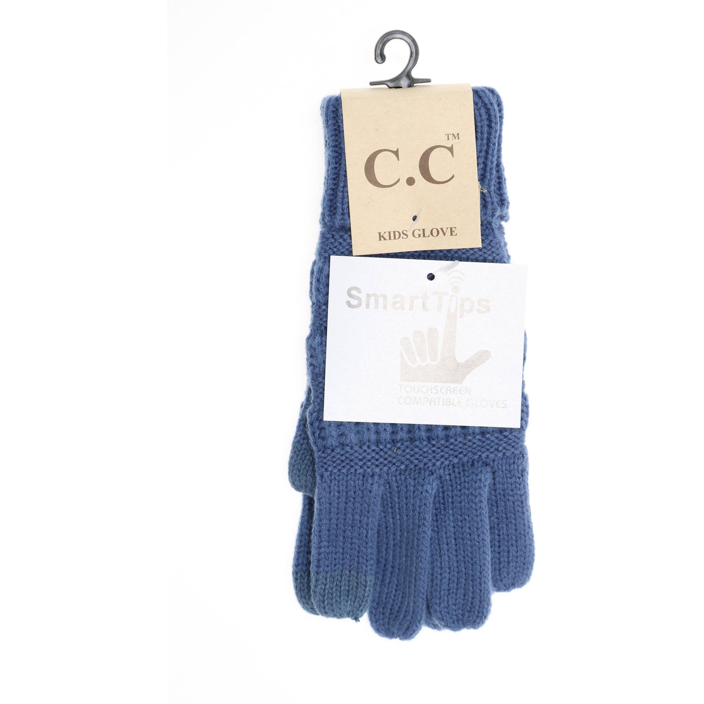 KIDS Solid Cable Knit CC Gloves