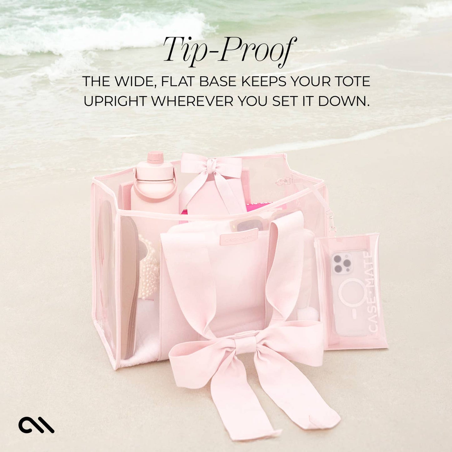 Case-Mate Special Edition Bow Beach Tote With Phone Pouch
