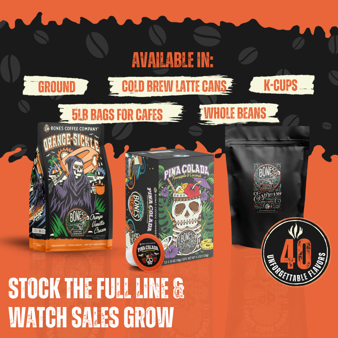 Bones Salty Siren Flavored Ground 12 oz Coffee