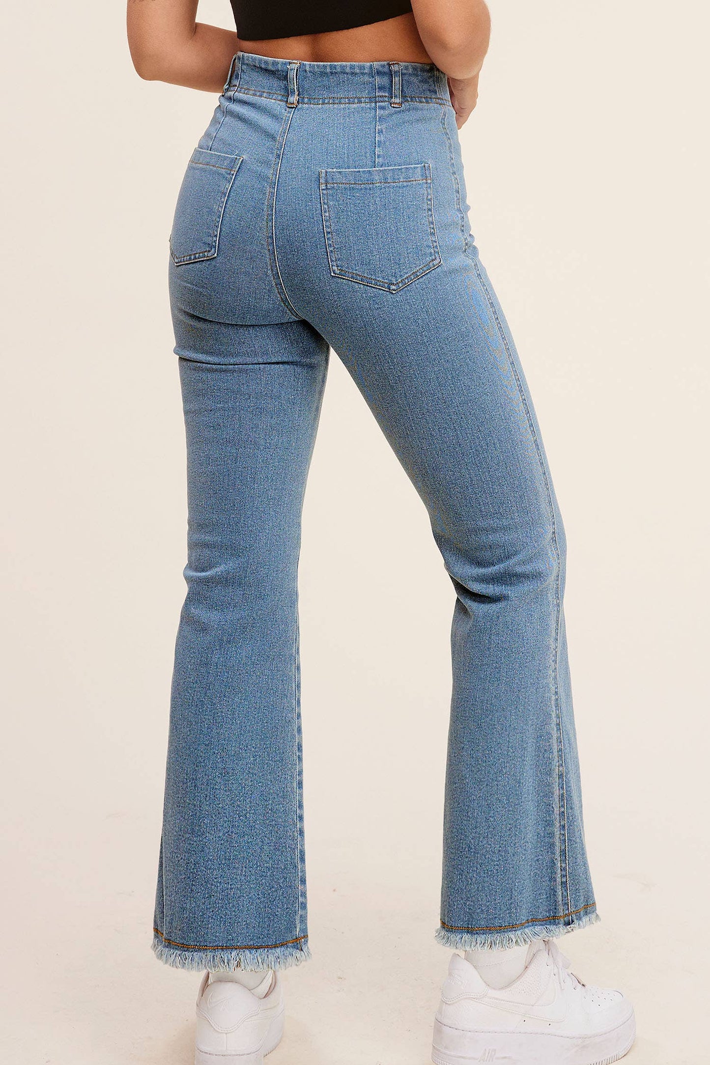La Miel Stretchy High Waisted Flare Pants