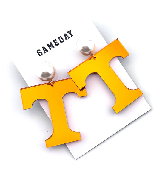 Power T Tennessee Vols Earrings