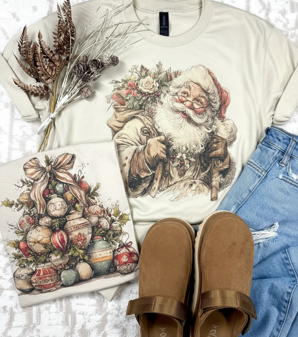 Vintage Christmas Graphic Tees