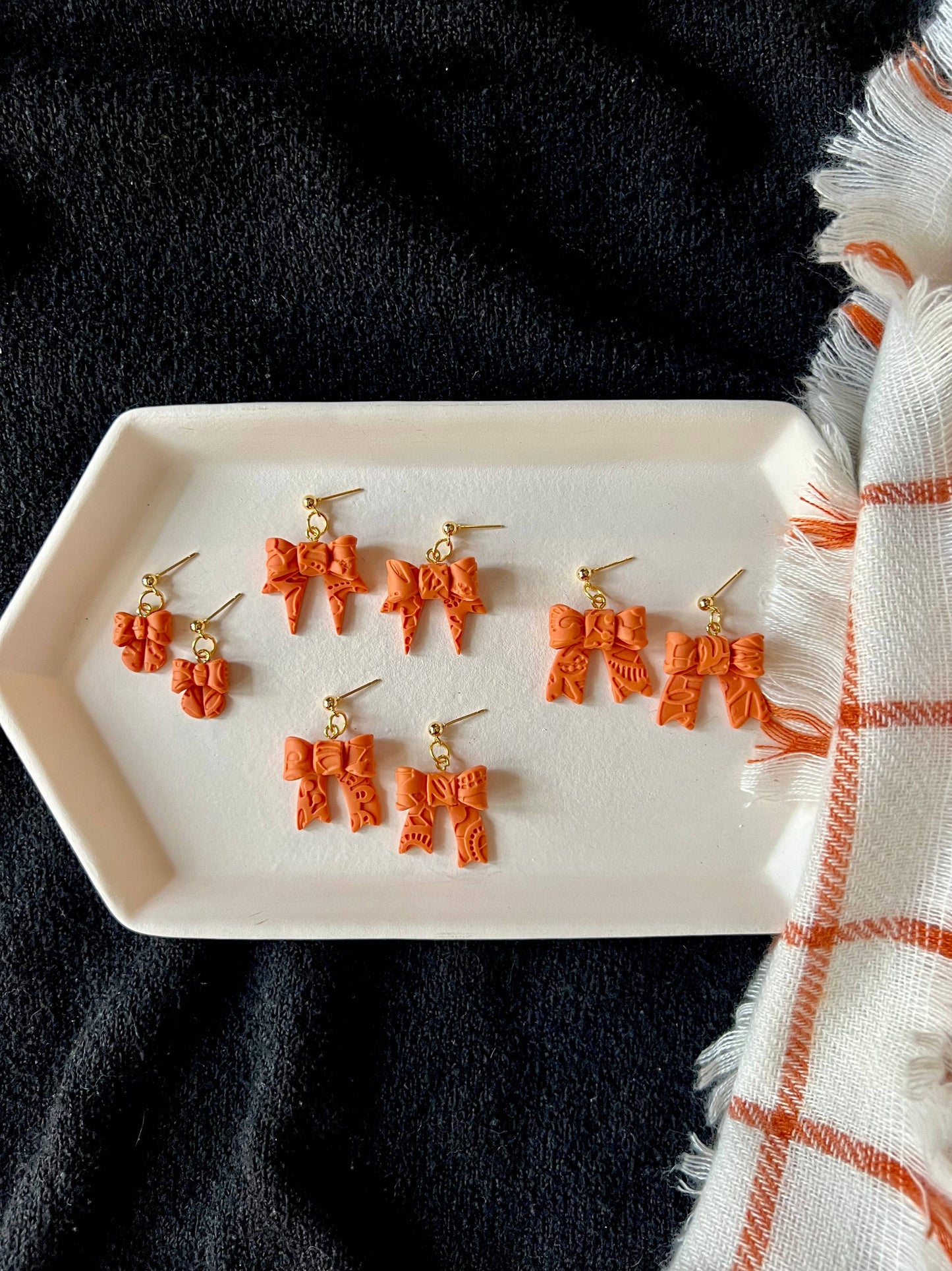 Lace Bow Earrings