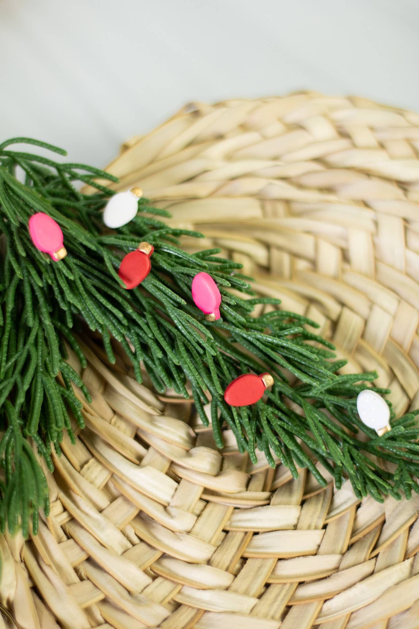 Festive Christmas Light Stud Earrings