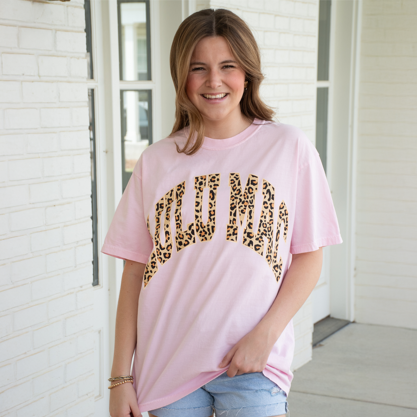 Lulu Mac Leopard Print Blossom Tee