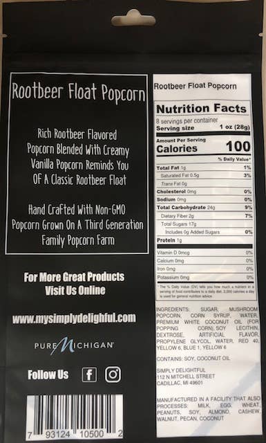 Simply Delightful Rootbeer Float Popcorn