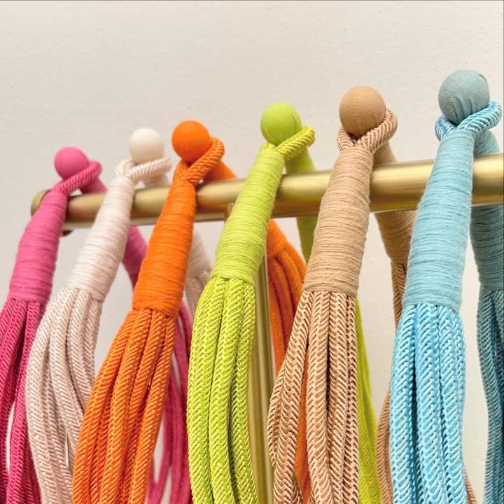 Slub 8-Strand Necklace in Ecru