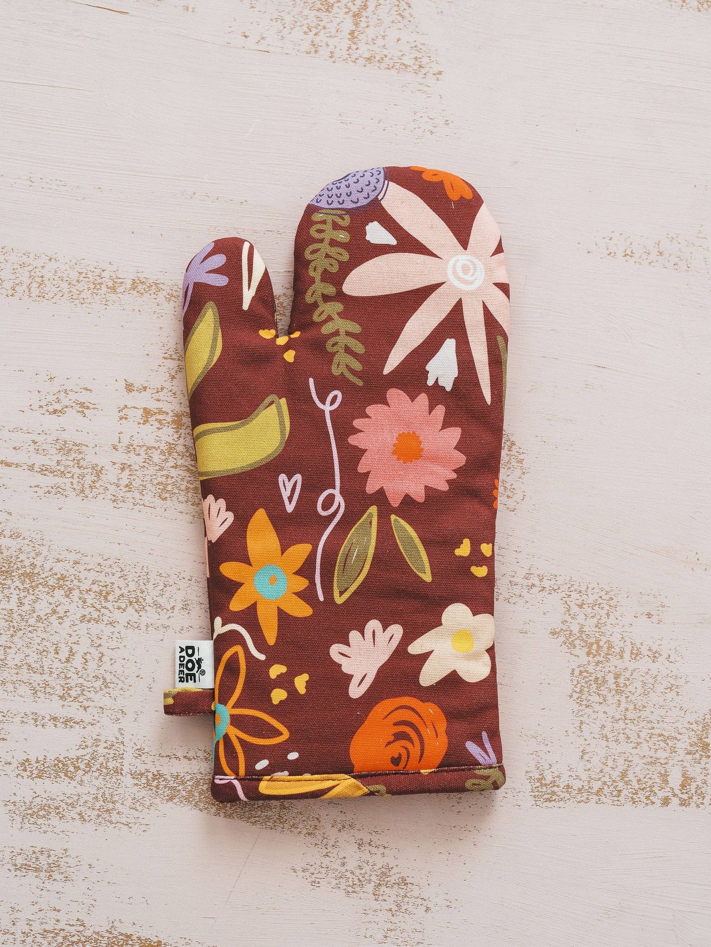 Fall Floral Oven Mitt