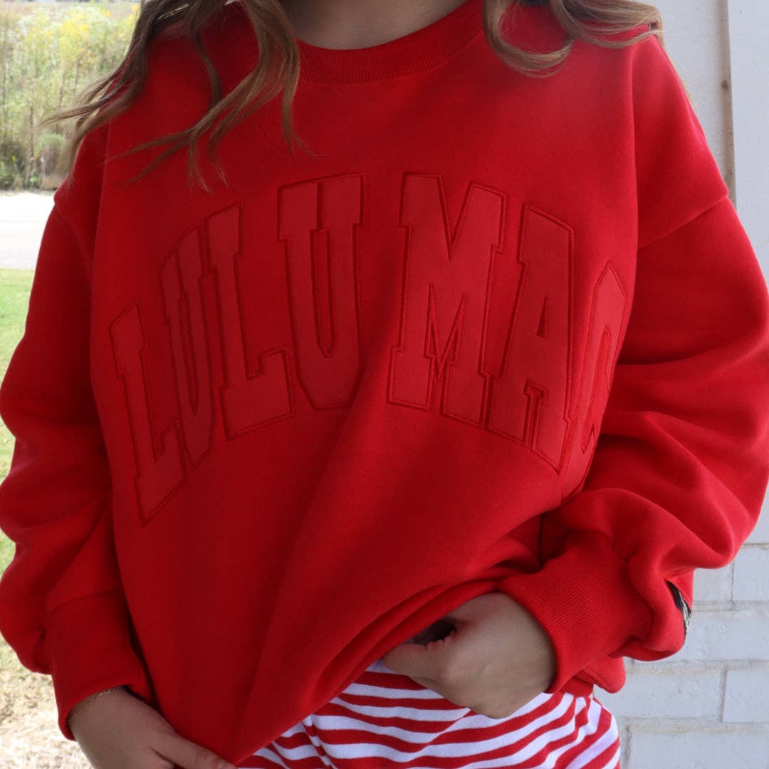 Lulu Mac Red on Red Sweatshirt