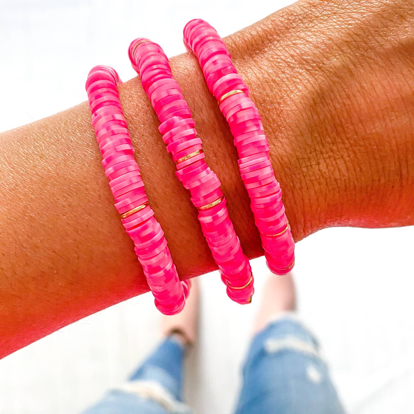Neon Heishi Bracelet