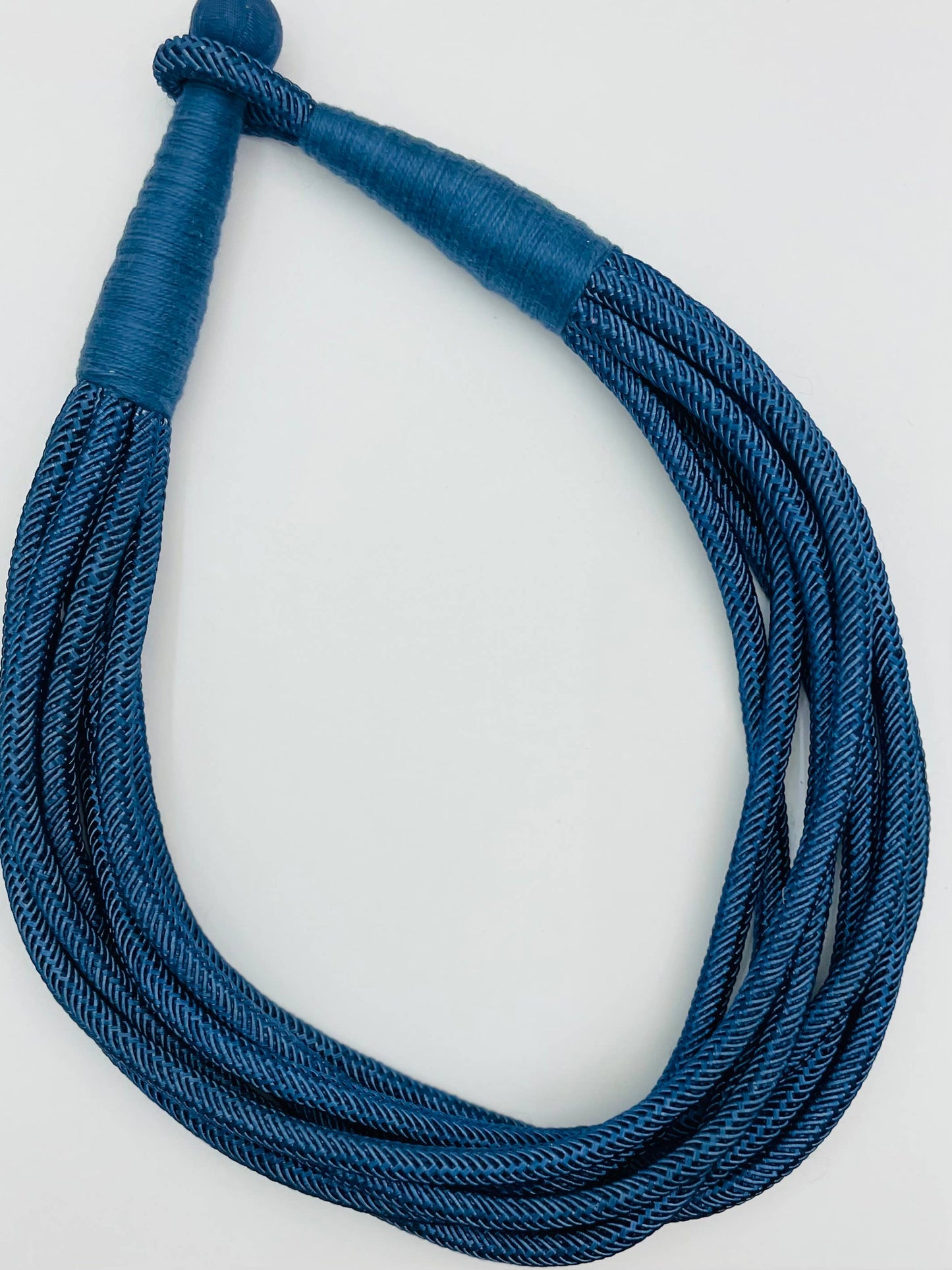 Slub 8-Strand Necklace in Navy
