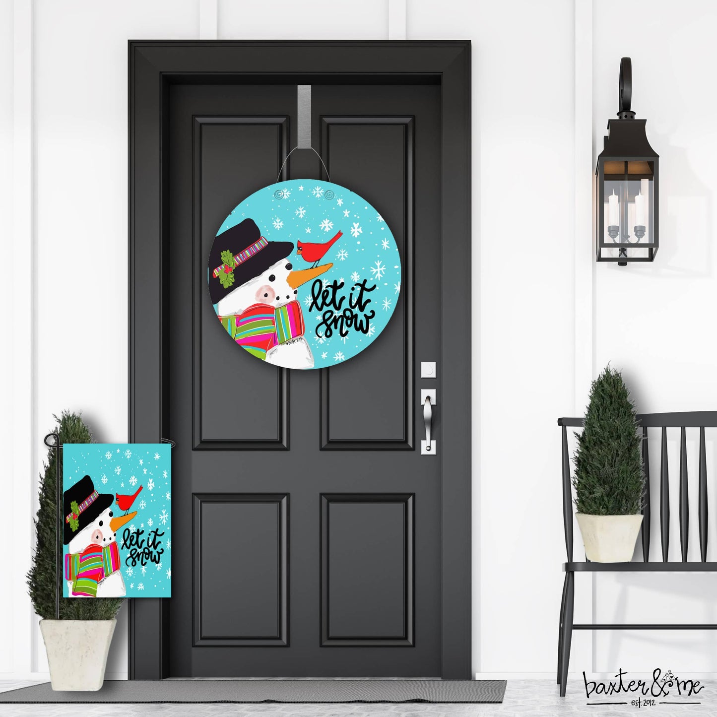 Let it Snow Snowman Garden Flag