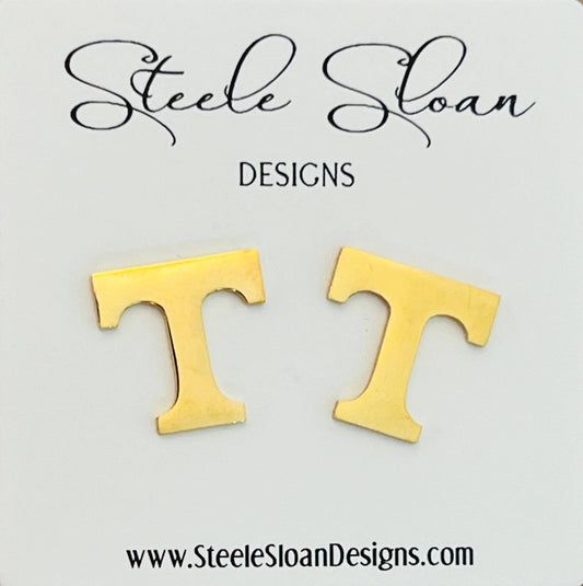 University of Tennessee "T" Earrings